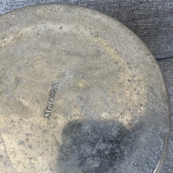 VINTAGE NASCO ITALY HAMMERED ALUMINUM ICE BUCKET BALE HANDLE MCM RETRO - Picture 7 of 8